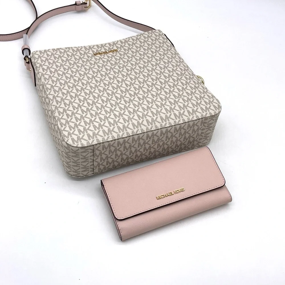 Michael Kors Large Messenger Crossbody Bag & Trifold Wallet